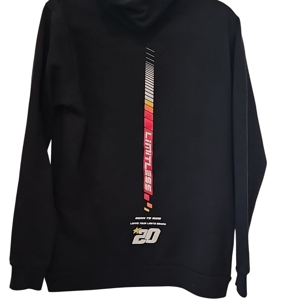 Black Graphic Hoodie with Car Design S - Picture 2 of 3